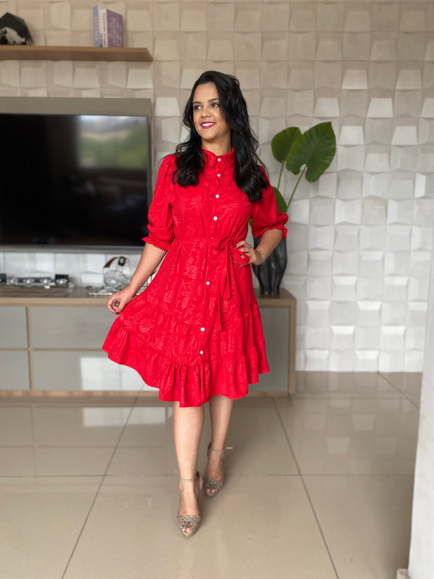 VESTIDO NATALY VERMELHO