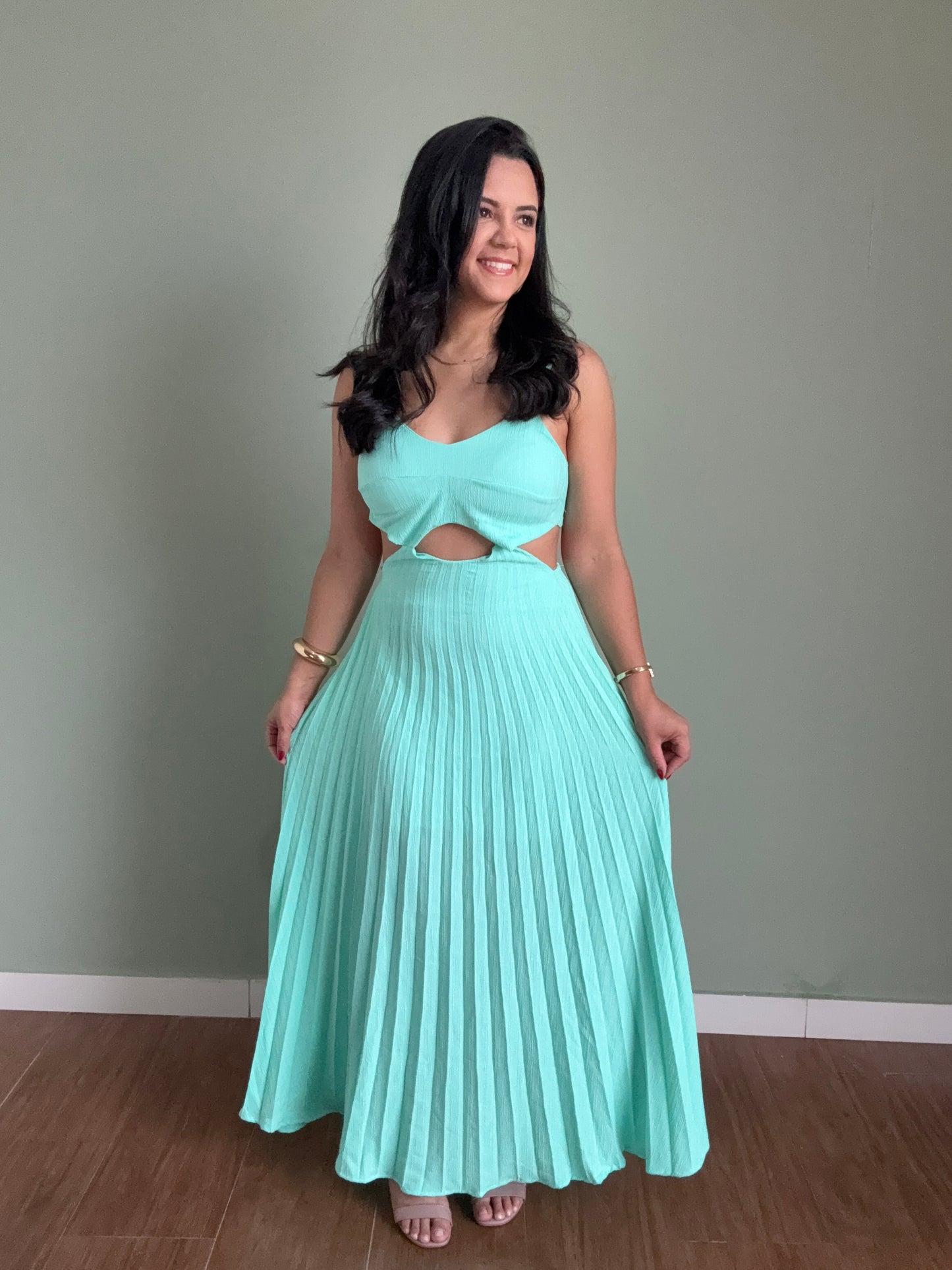 VESTIDO LUNA VERDE ÁGUA