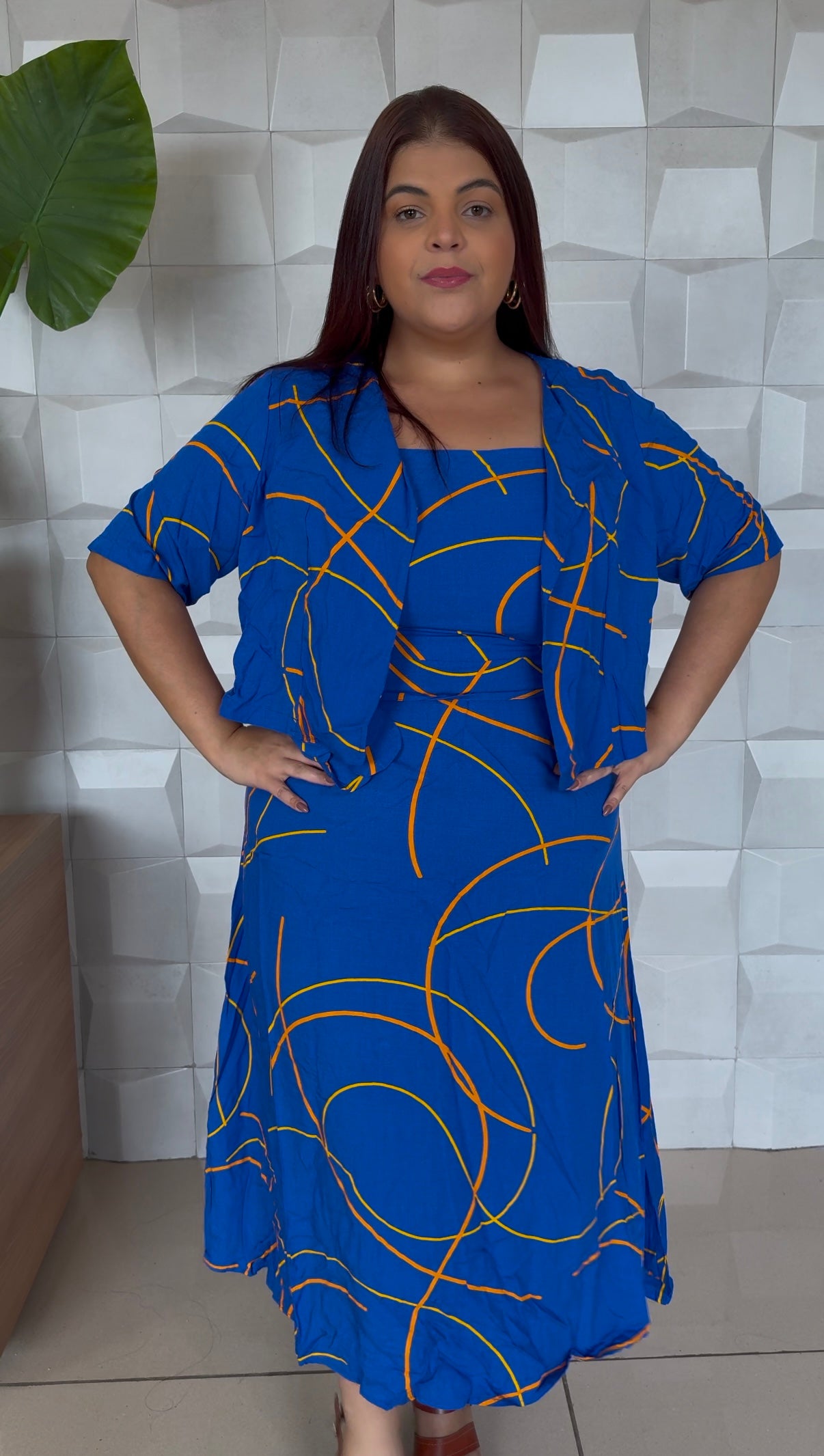 VESTIDO JÚLIA COM BLAZER| PLUS