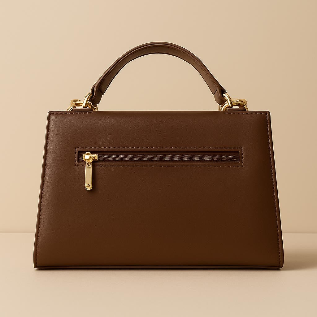 BOLSA LIORA MARROM AVERMELHADO