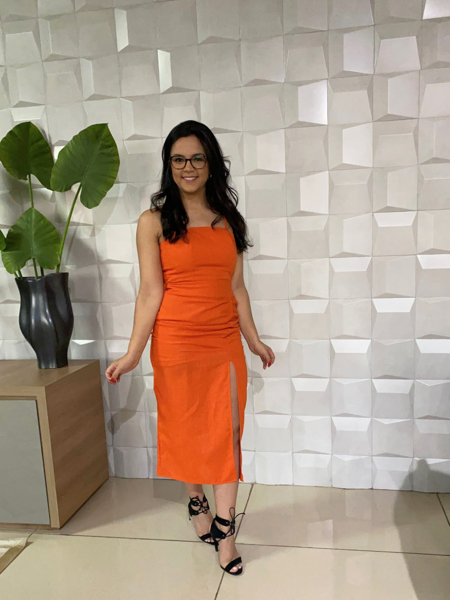 VESTIDO LETÍCIA LARANJA