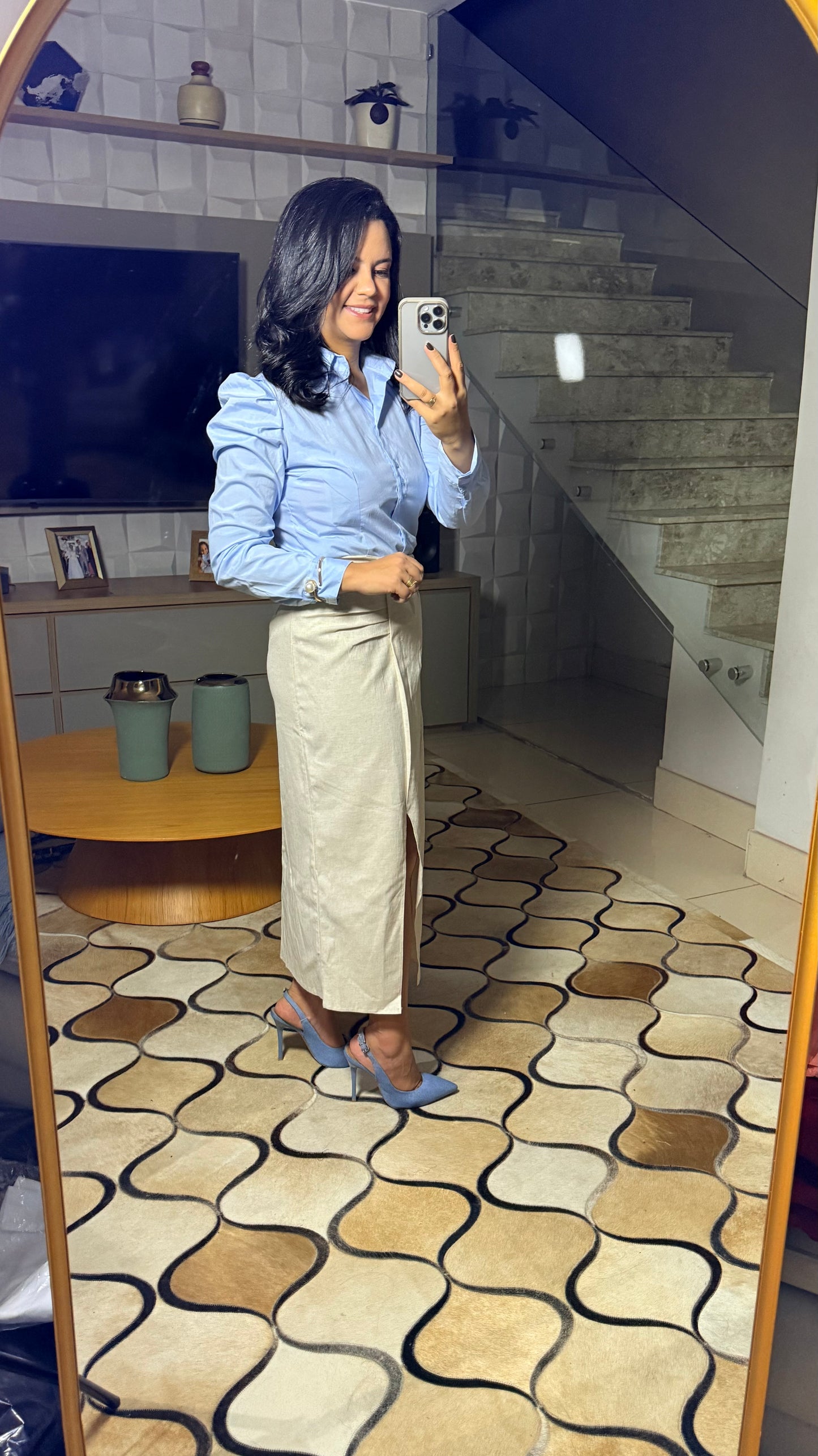 CAMISA SOCIAL MANGA BUFANTE