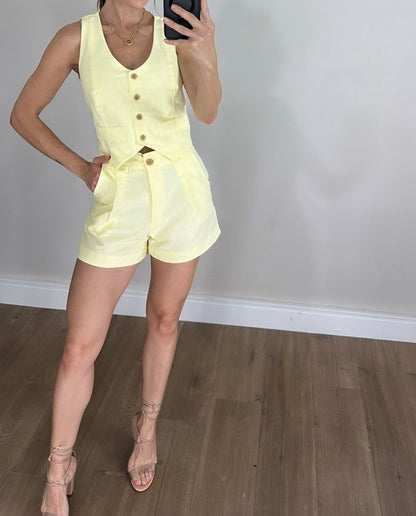 CONJUNTO COLETE E SHORT DENISE