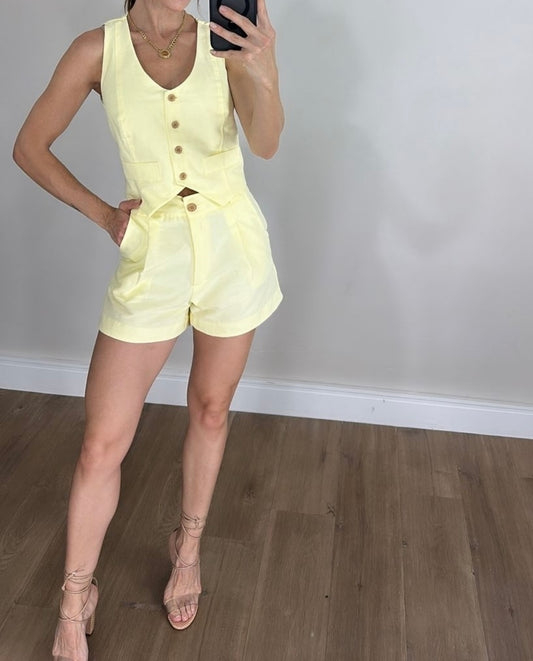 CONJUNTO COLETE E SHORT DENISE