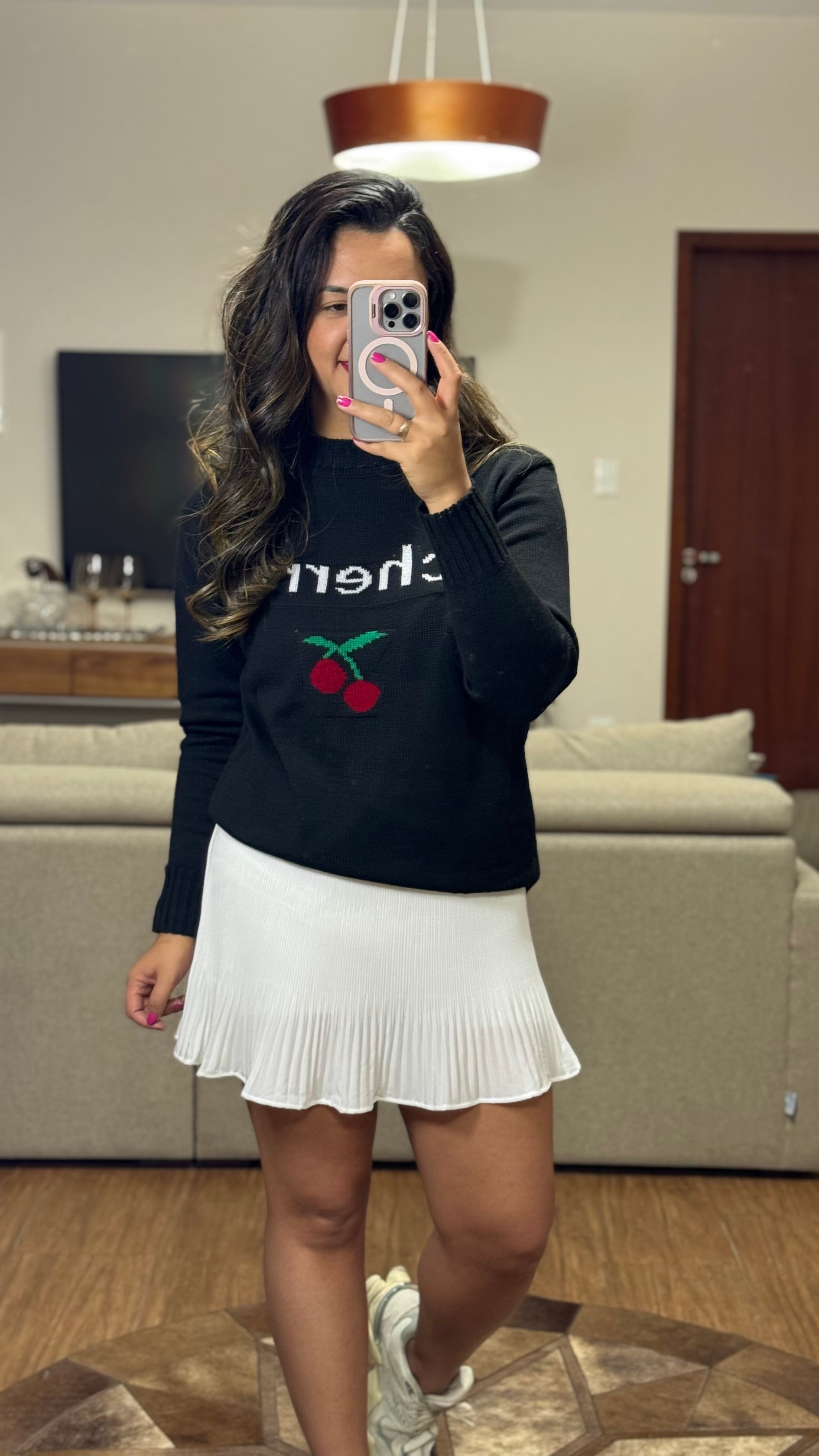 BLUSA TRICÔ CHERRY