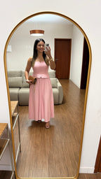 VESTIDO SERENA MIDI COM CORPETE