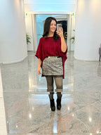 BLUSA CAPA NO TRICÔ