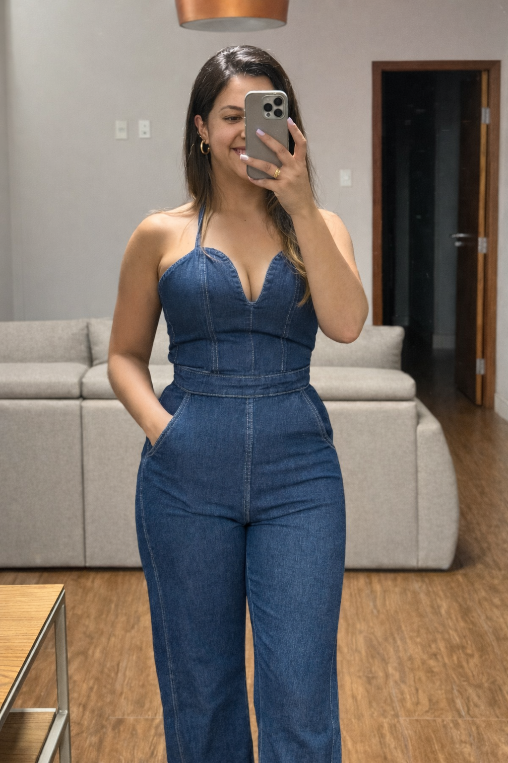 MACACÃO DENIM ELEGANCE