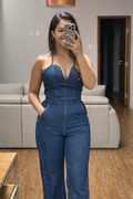 MACACÃO DENIM ELEGANCE