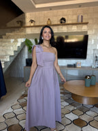 VESTIDO LAÇO LILÁS