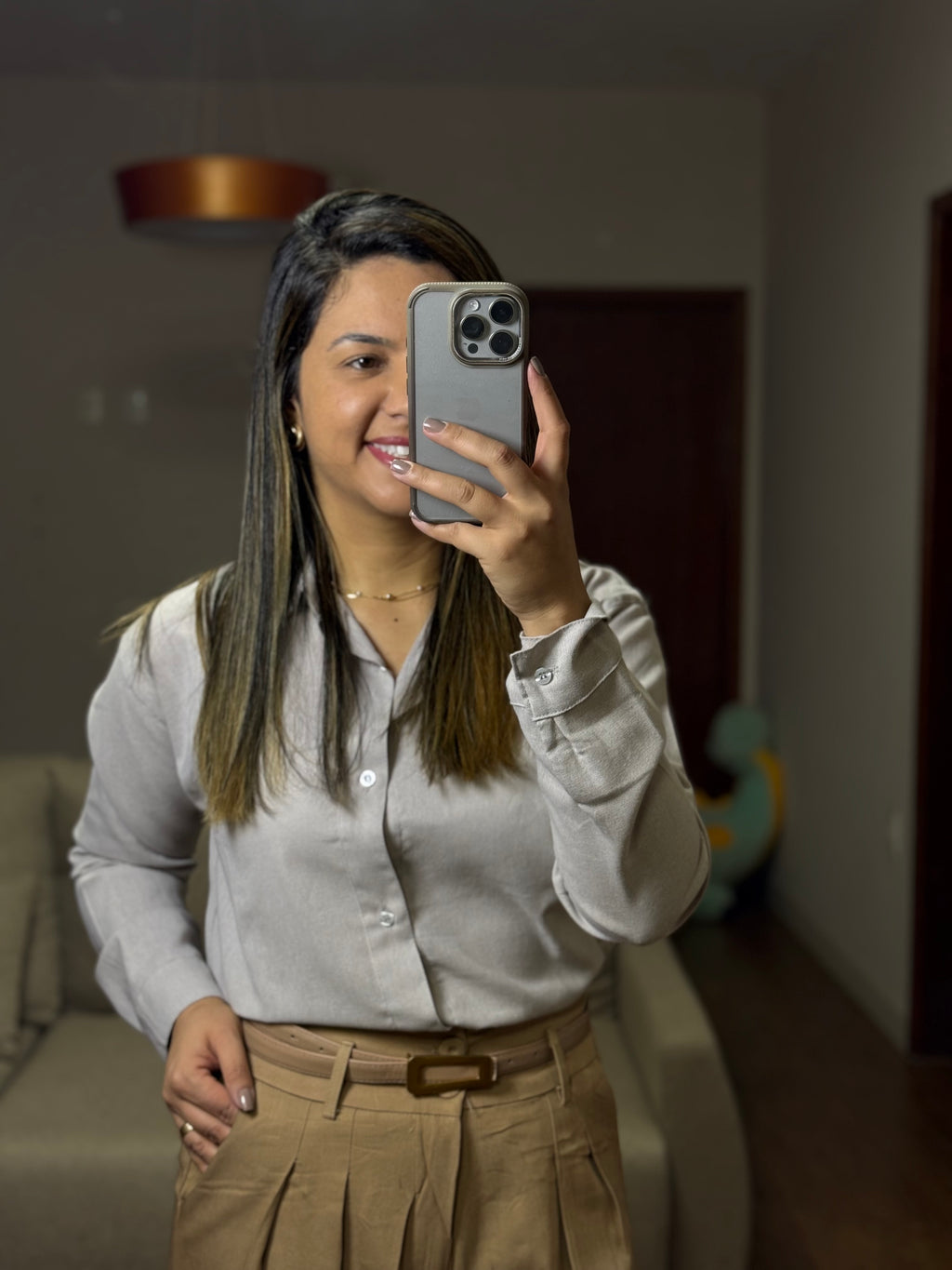 CAMISA ESTER EM LINHO