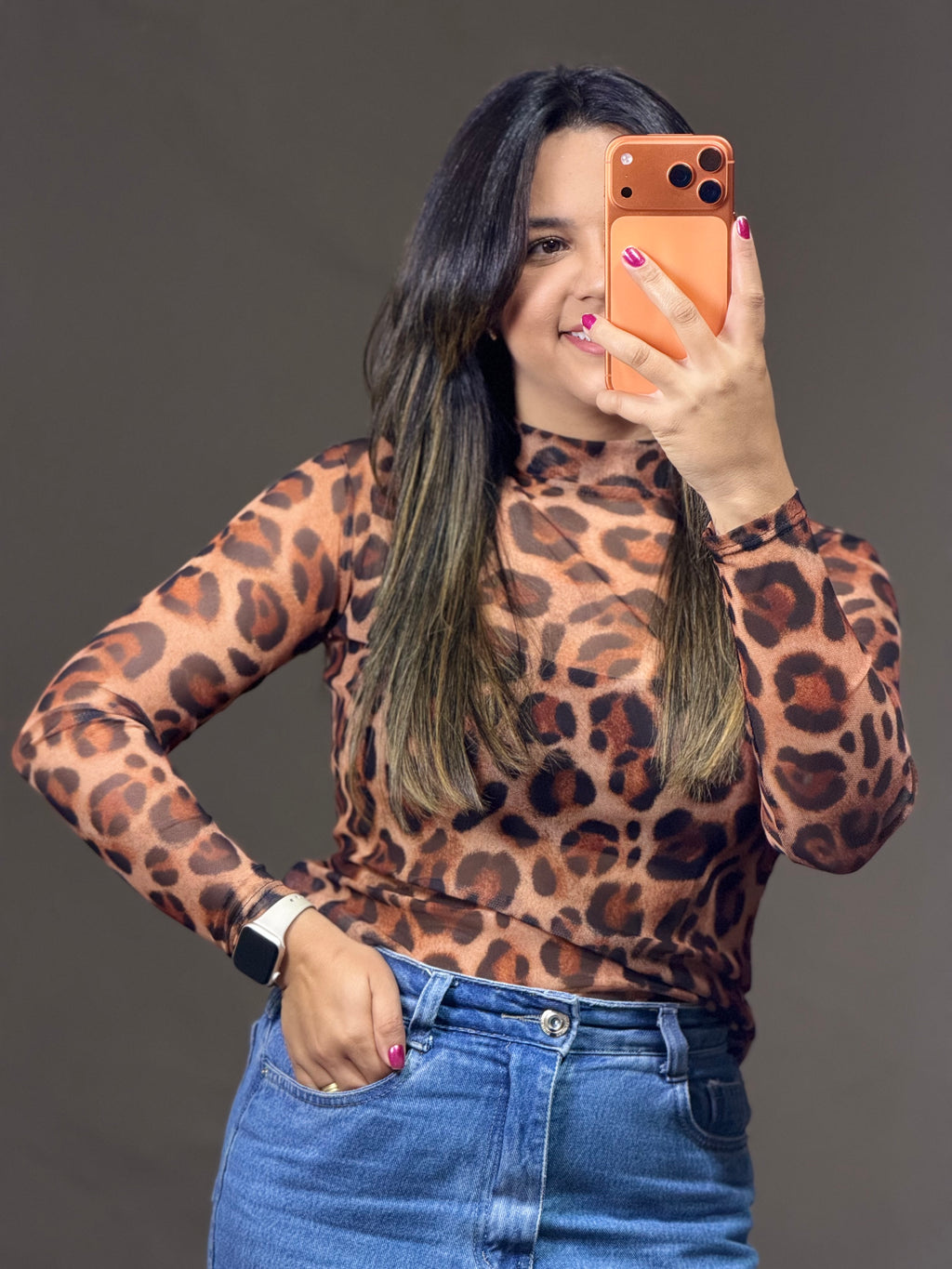 BLUSA TULE MANGA COMPRIDA