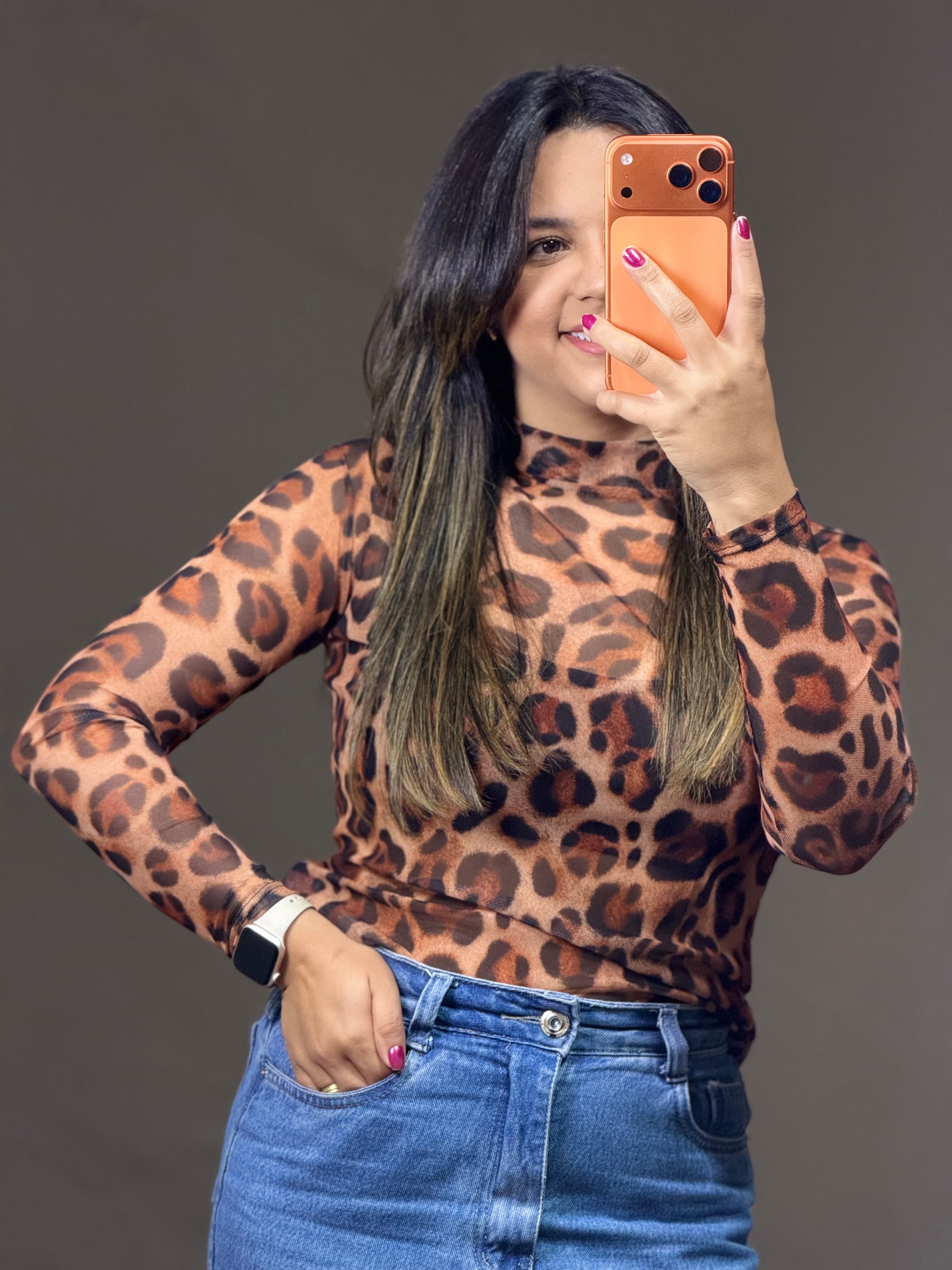 BLUSA TULE MANGA COMPRIDA