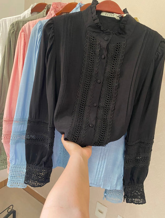 CAMISA KLOE | LINHO COM GUIPIR