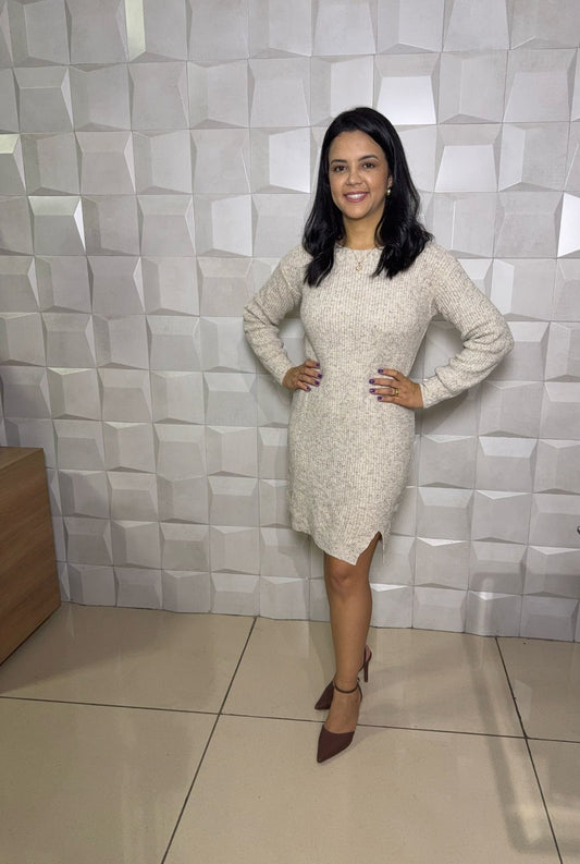 VESTIDO BARBARA BEGE