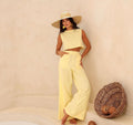 CONJUNTO ELOÁ AMARELO MANTEIGA