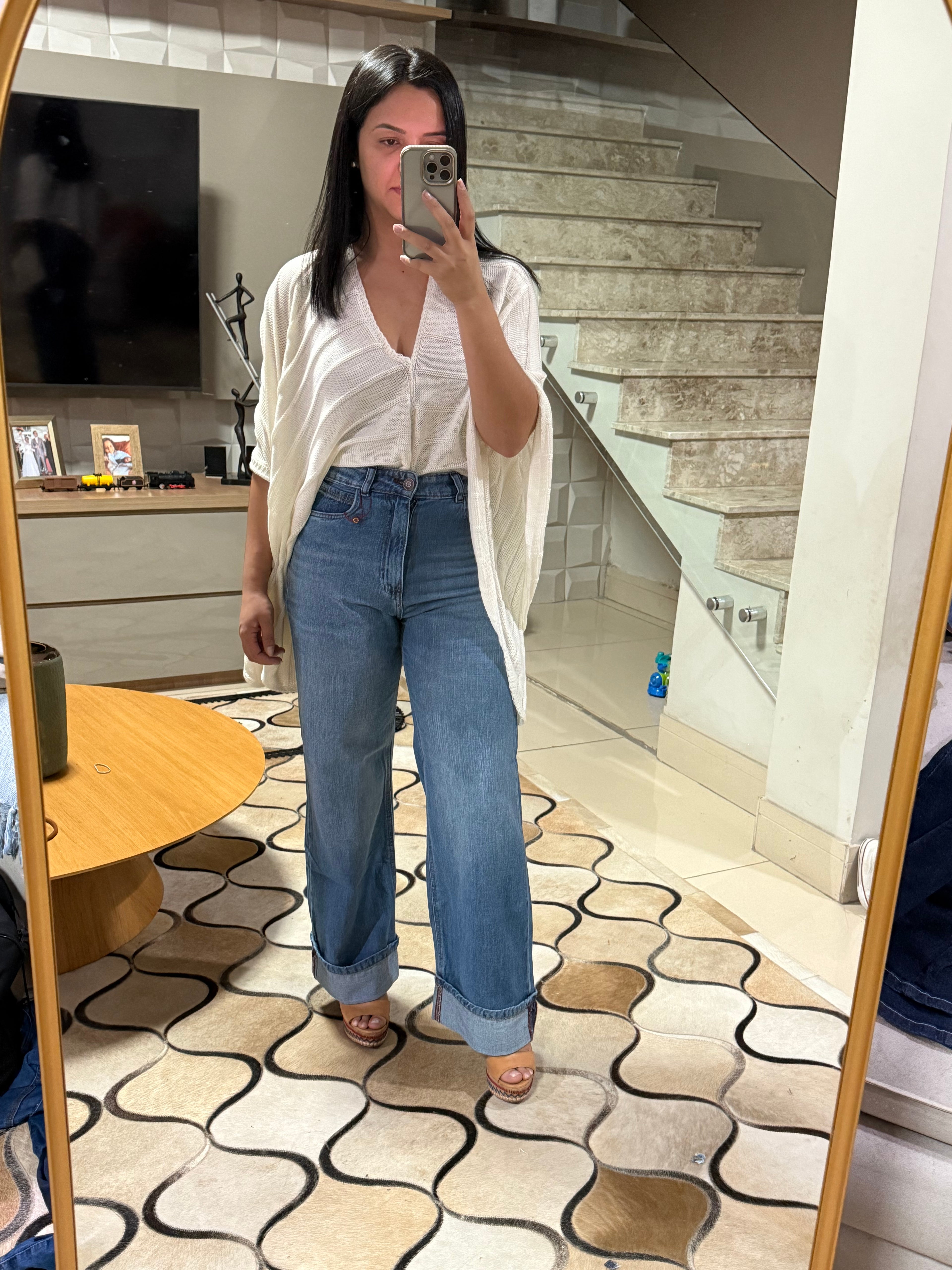 BLUSA CAPA NO TRICÔ