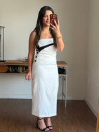 VESTIDO MIDI BICOLOR CATARINA