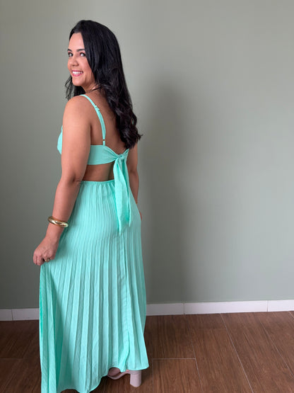 VESTIDO LUNA VERDE ÁGUA