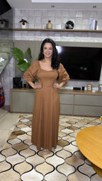 VESTIDO OLÍVIA MARROM