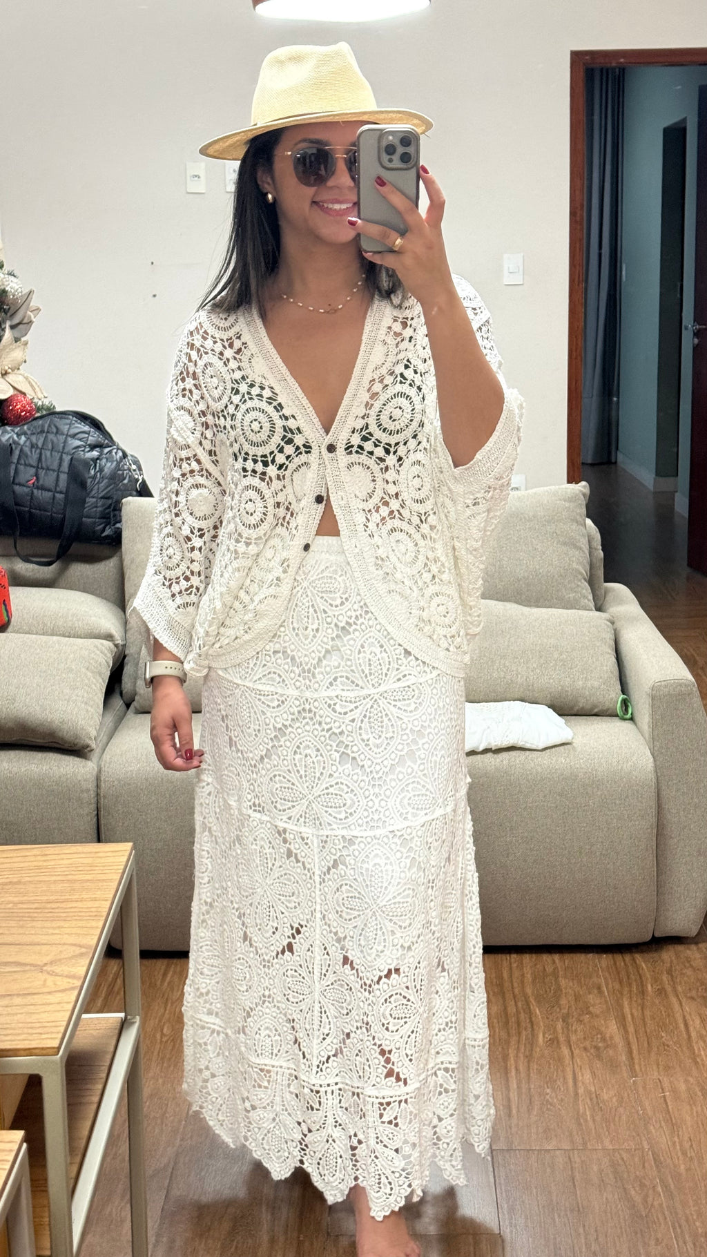 CONJUNTO RIVIERA EM RENDA GUIPIR