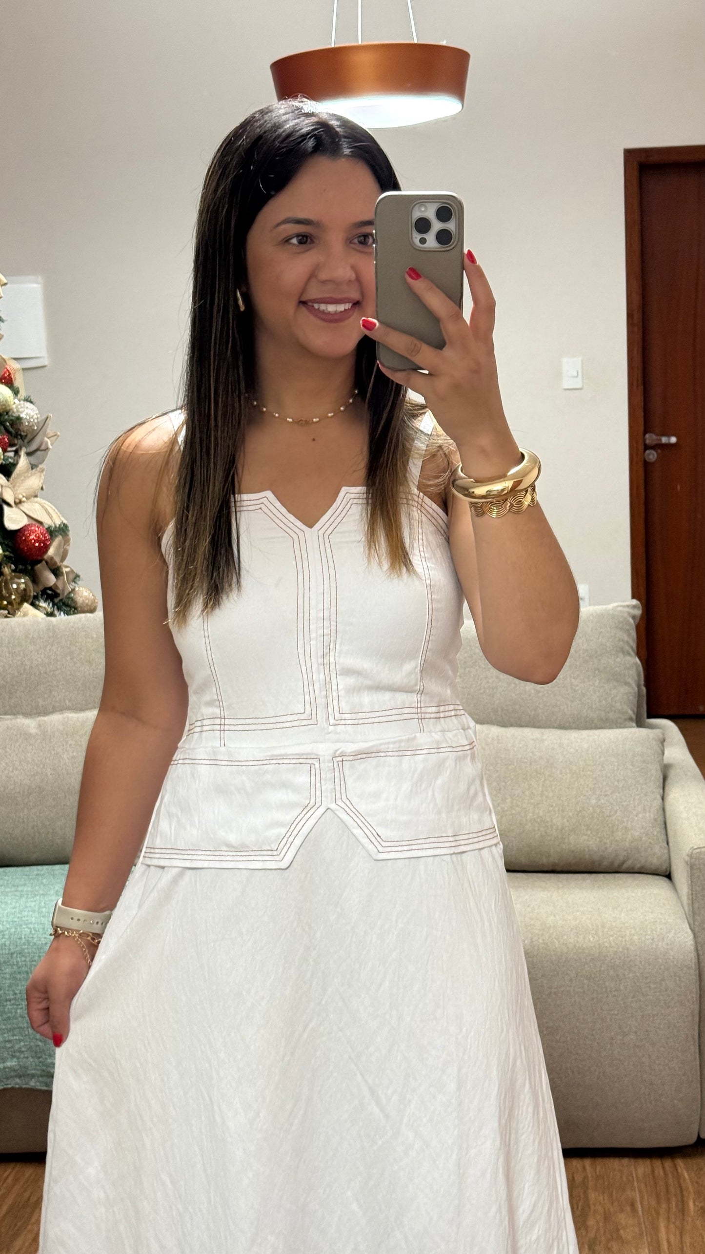 Vestido Serena Midi com Corpete