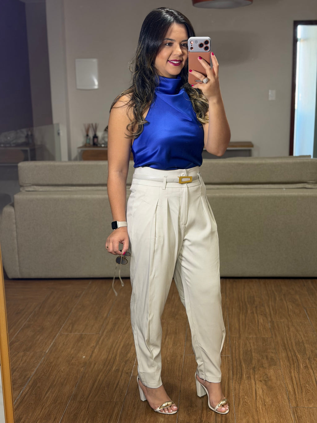 CALÇA ESTEFANY EM ALFAIATARIA