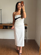 VESTIDO MIDI BICOLOR CATARINA