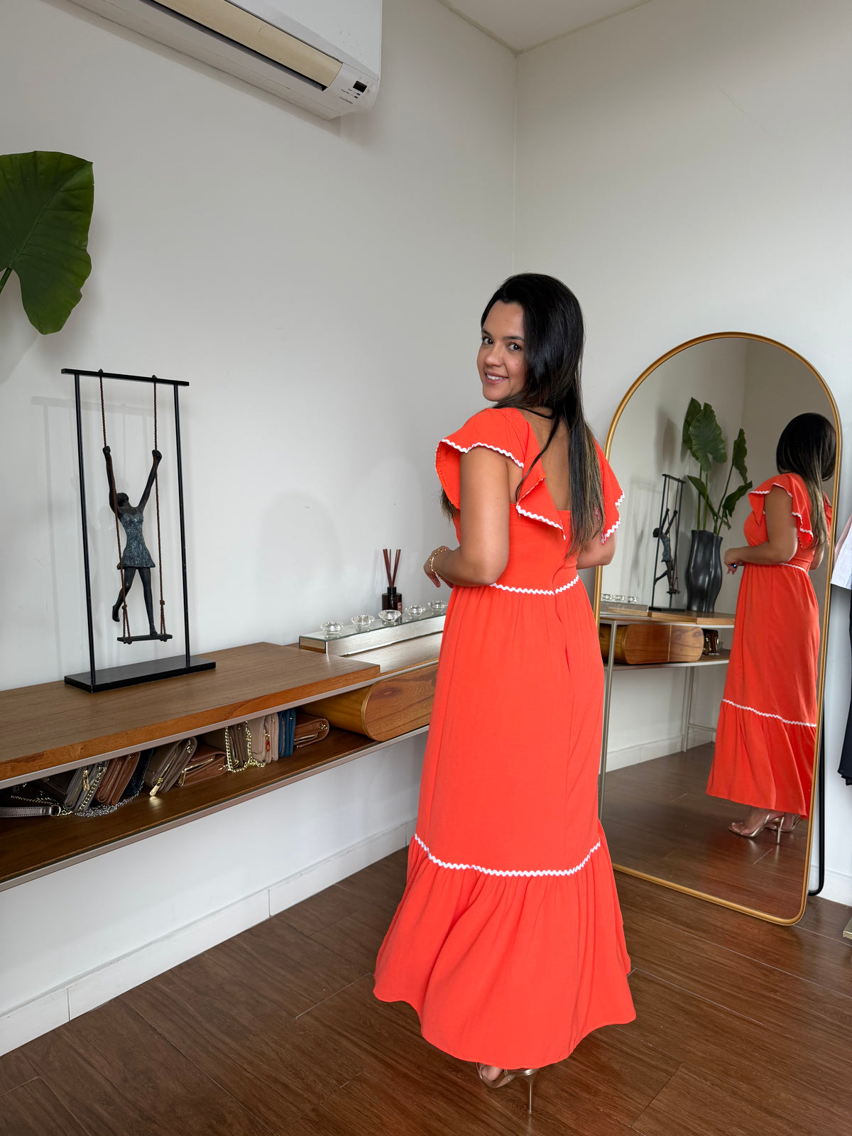 VESTIDO GLAU LARANJA