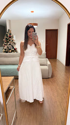 VESTIDO SERENA MIDI COM CORPETE