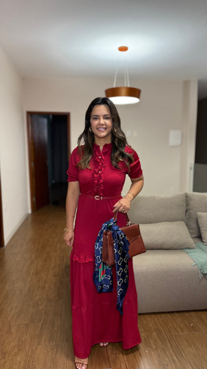 VESTIDO MARISTELA VERMELHO