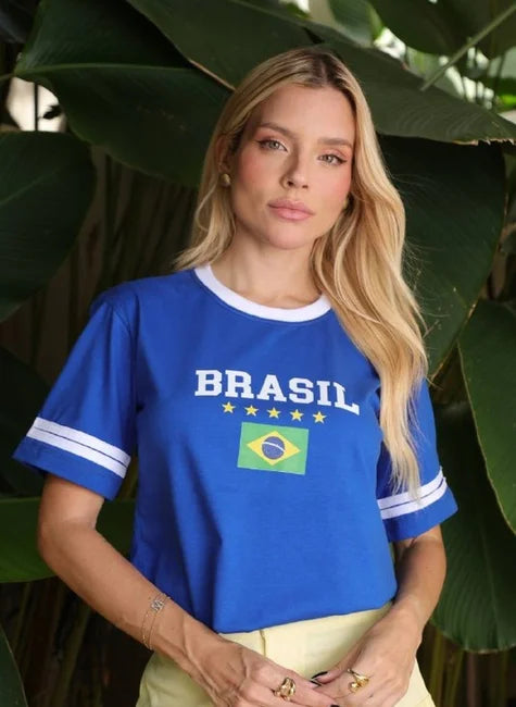 T-SHIRT BRASIL BICOLOR