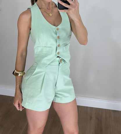 CONJUNTO COLETE E SHORT DENISE