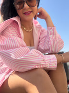 CAMISA POSITANO LISTRAS ROSA