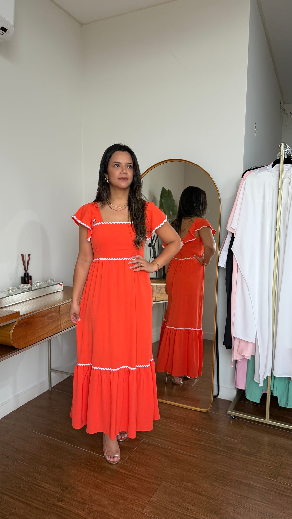 VESTIDO GLAU LARANJA