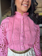 CAMISA QUEEN COM GUIPIR