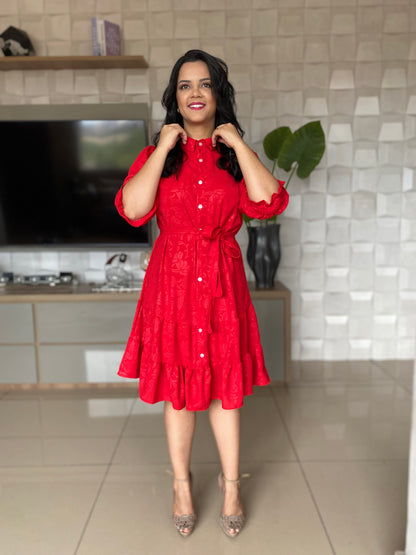 VESTIDO NATALY VERMELHO
