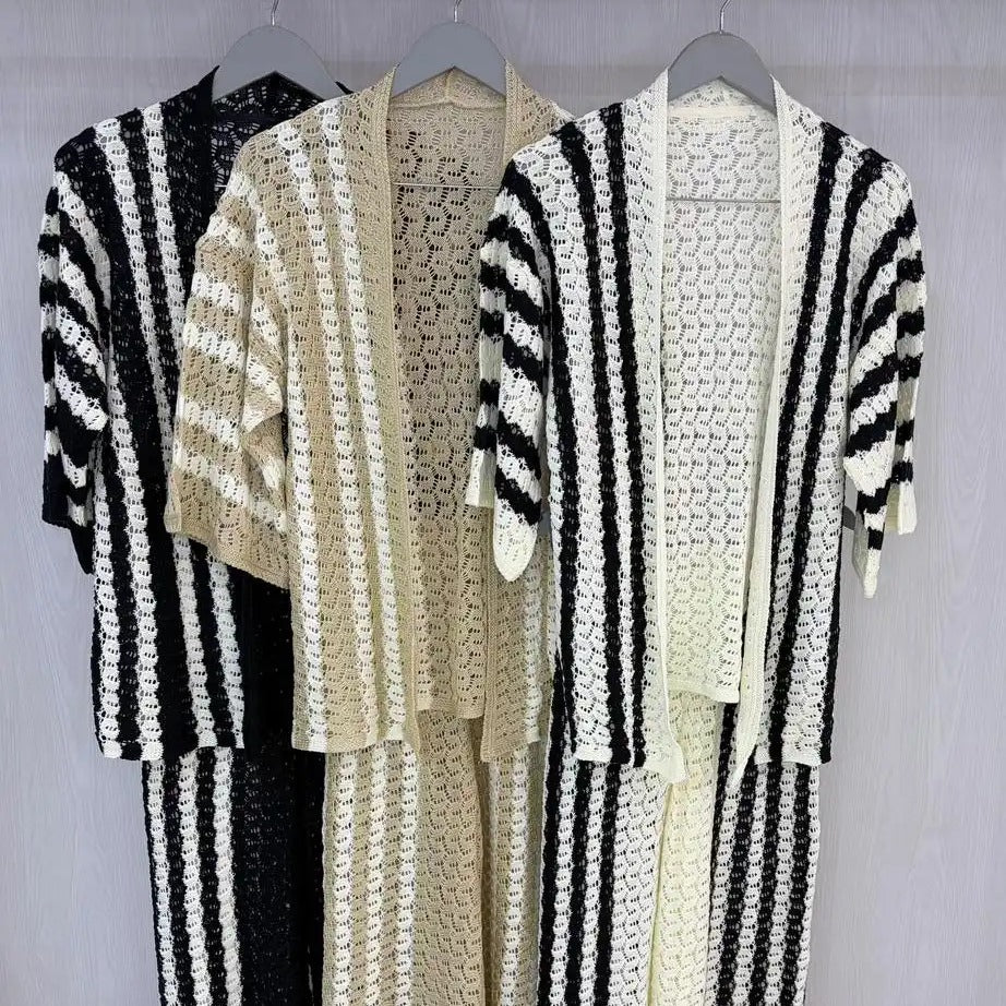 Conjunto Taiara em Tricô Vazado