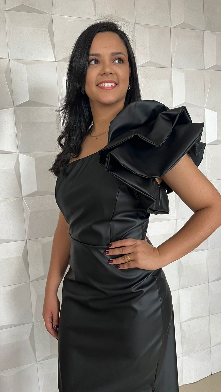 VESTIDO TALITA MIDI PRETO