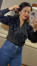 CAMISA CARINA EM GUIPIR