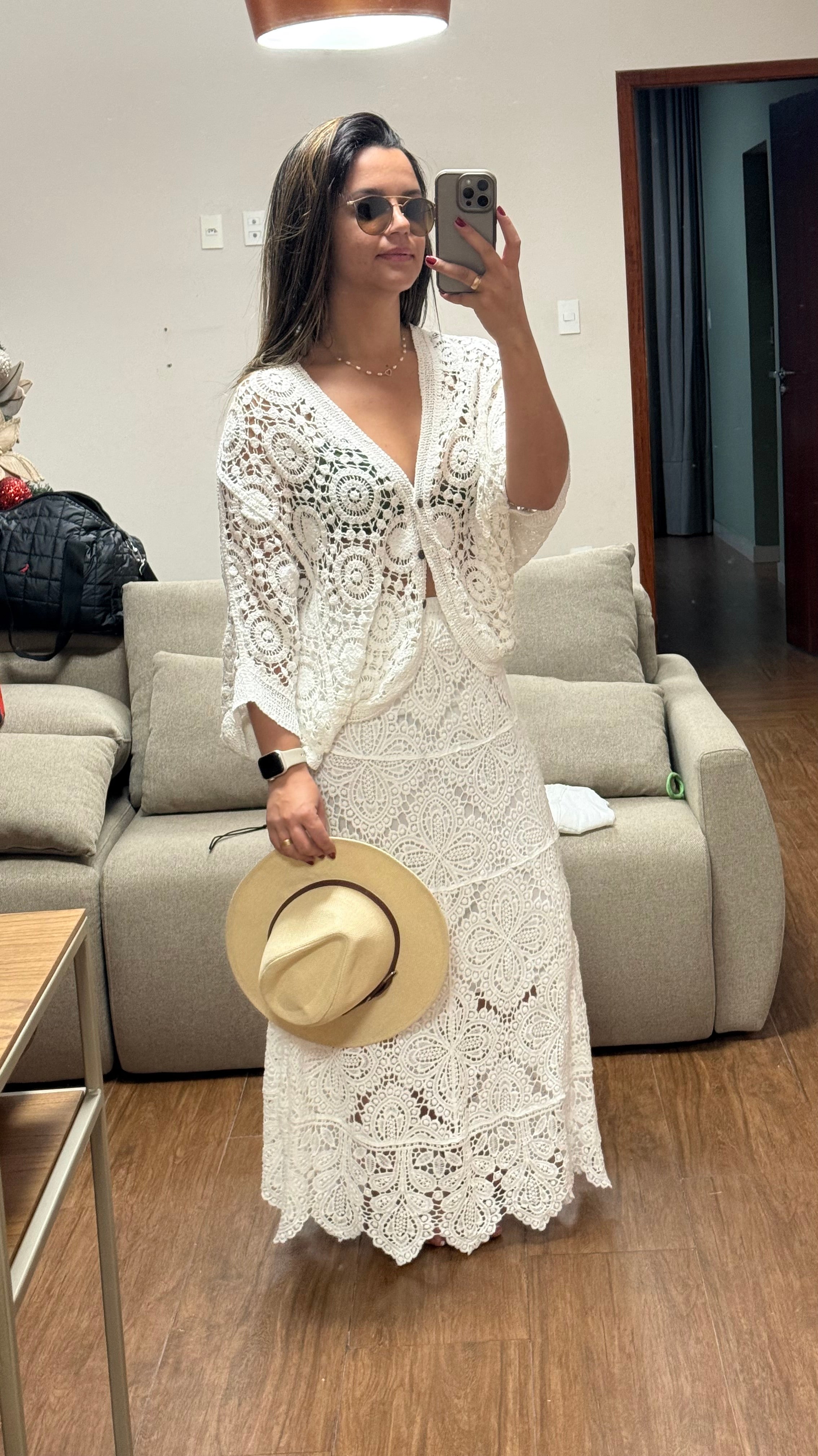 CONJUNTO RIVIERA EM RENDA GUIPIR