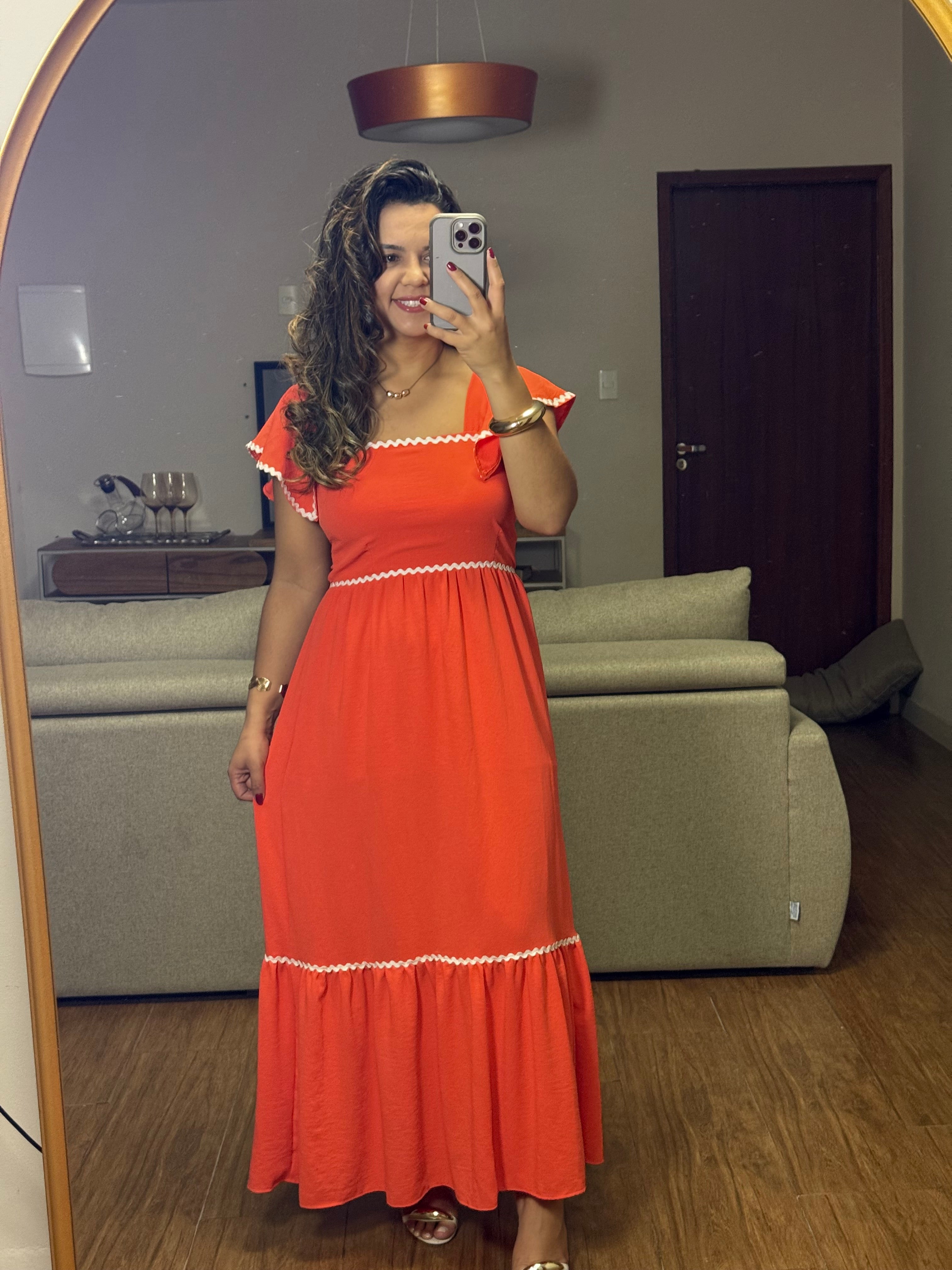 VESTIDO GLAU LARANJA