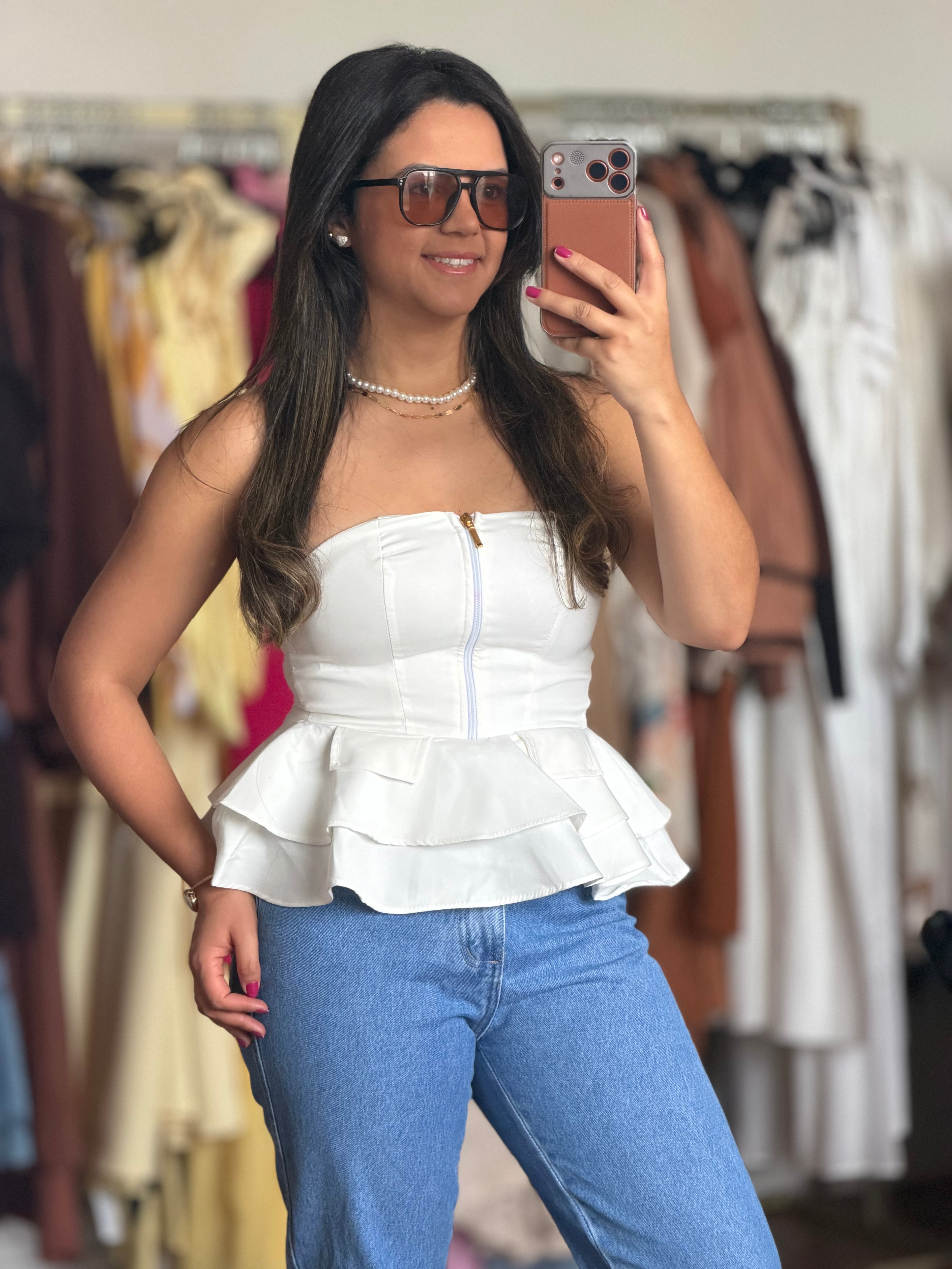 TOMARA QUE CAIA PEPLUM TICIANE