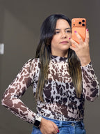 BLUSA TULE MANGA COMPRIDA