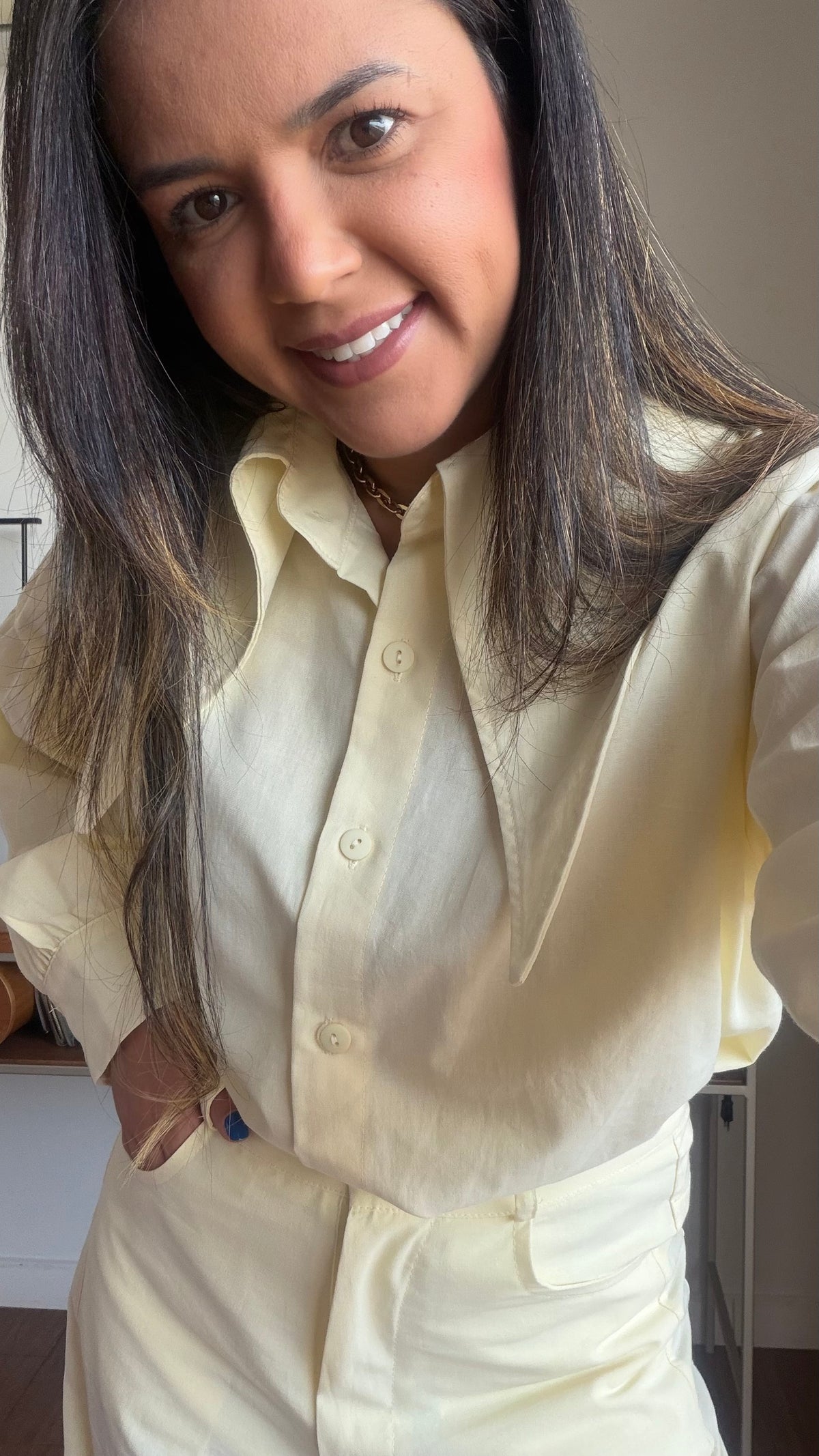 CAMISA POSITANO AMARELO MANTEIGA