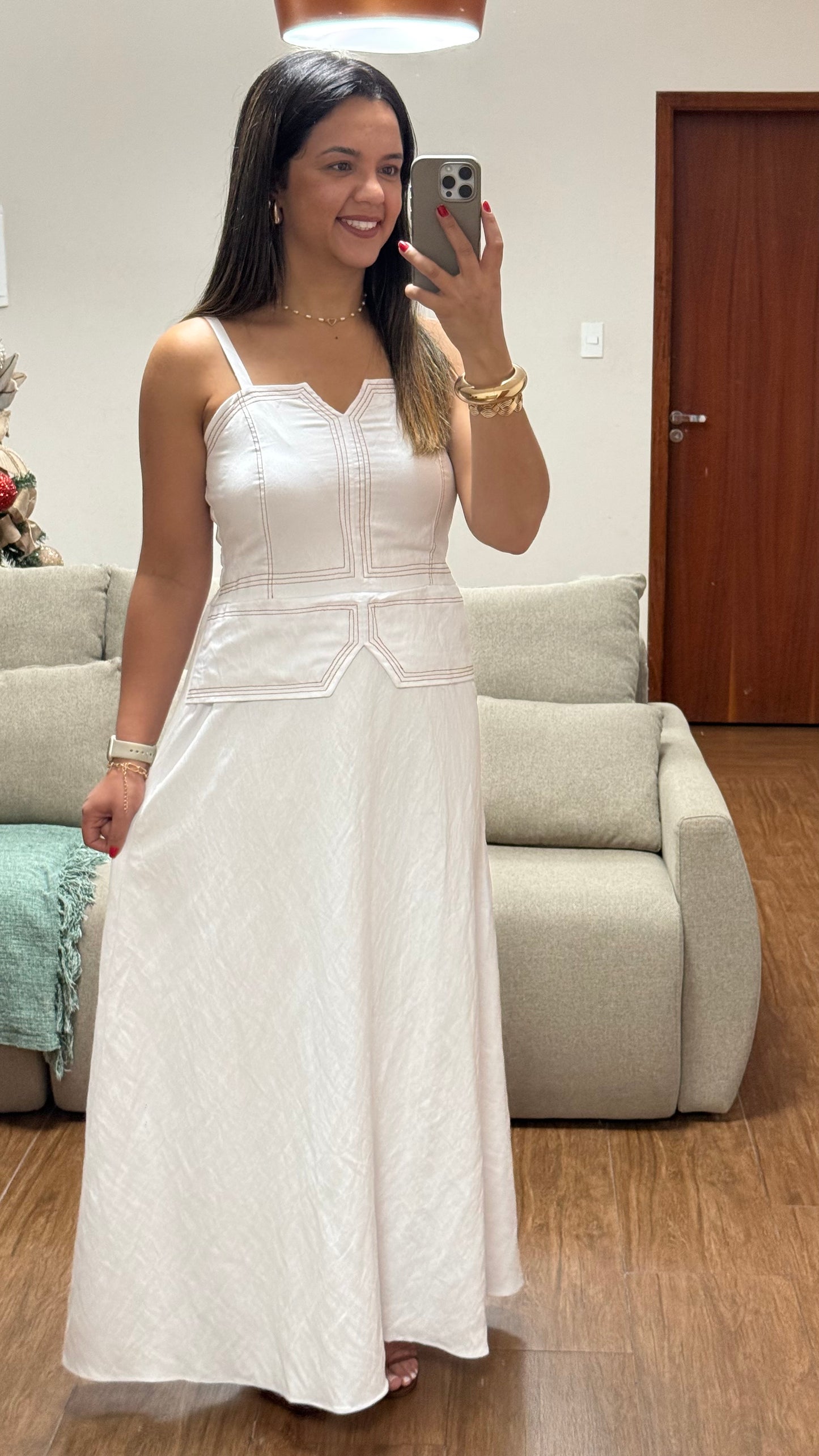 Vestido Serena Midi com Corpete