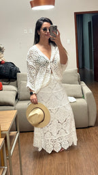 CONJUNTO RIVIERA EM RENDA GUIPIR
