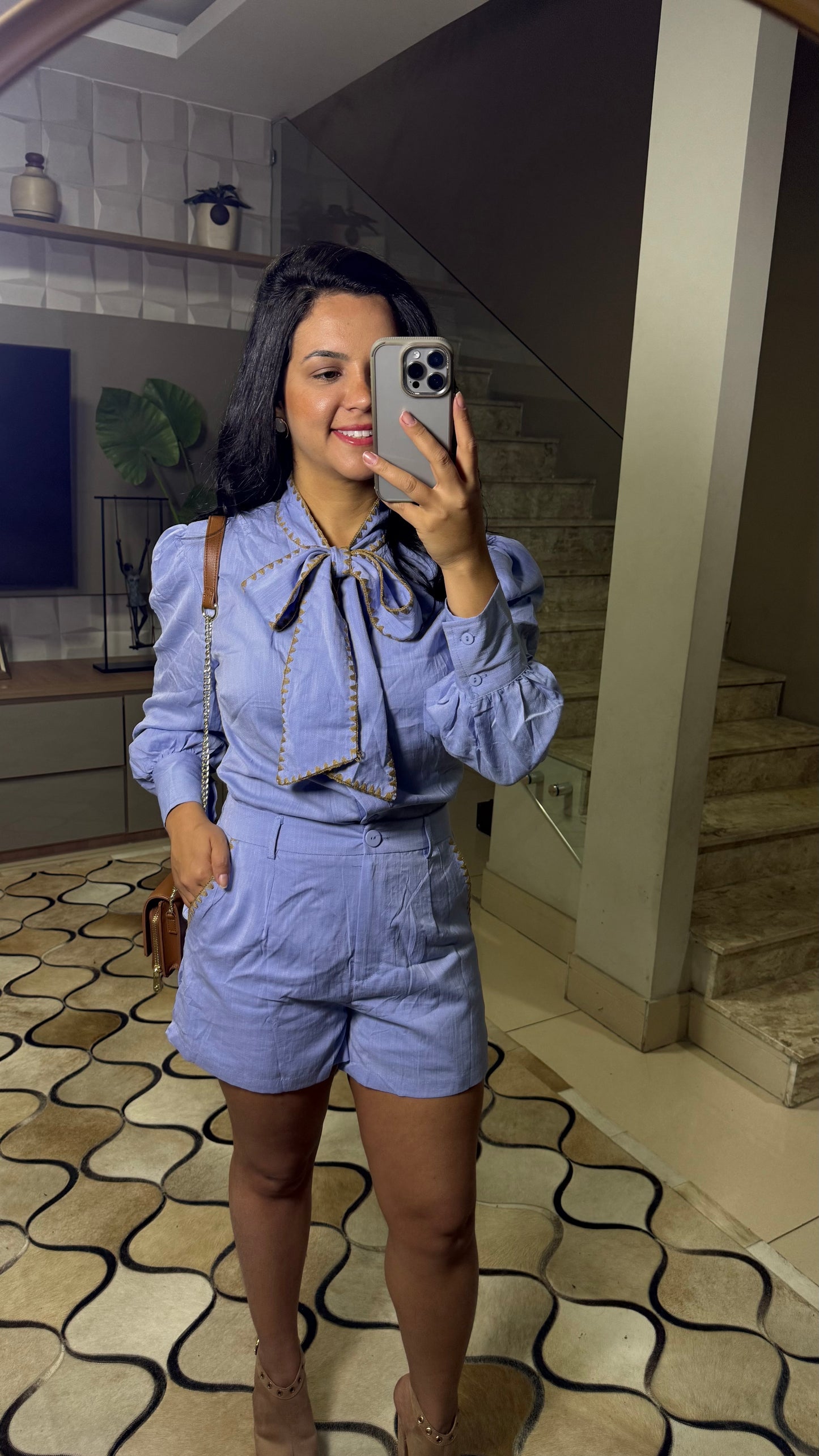 CONJUNTO BRIELLA | LINHO DETALHE CROCHÊ
