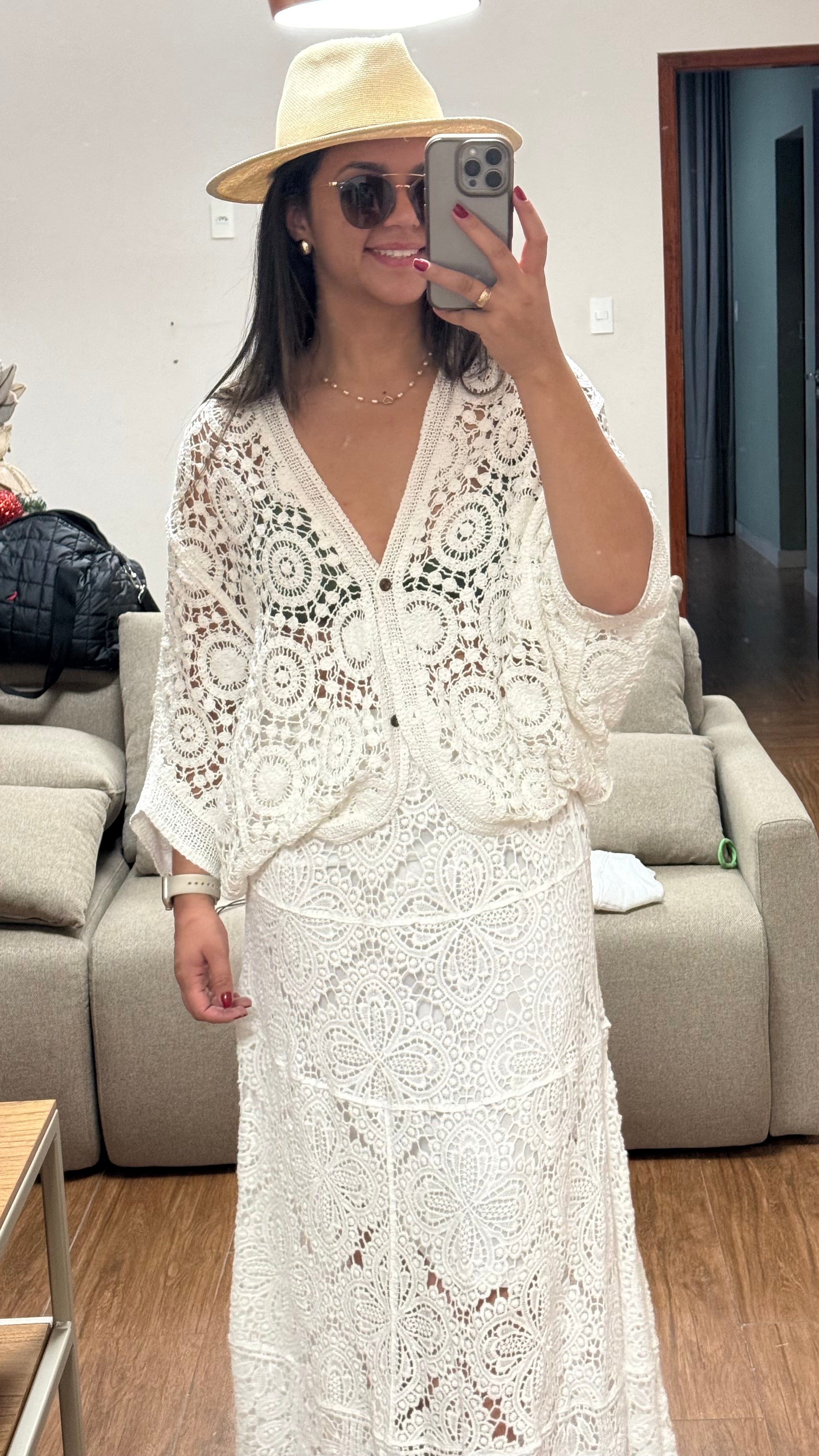 CONJUNTO RIVIERA EM RENDA GUIPIR