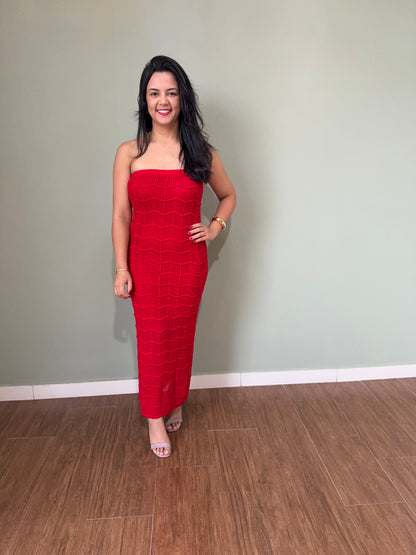 VESTIDO LONGO TRICÔ